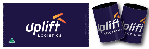 Uplift Logistics promotional  stubby holders