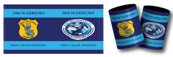 Warriors Football Club  stubby coolers